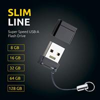USB stick INTENSO Slim Line 64 GB Zwart - thumbnail
