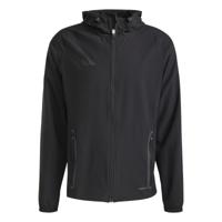 adidas Tiro 25 Vis Tech Competition Hooded Trainingsjack Kids Zwart Donkergrijs - thumbnail