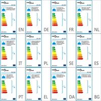VidaXL Plafondlamp met kralen rond e14 wit - thumbnail