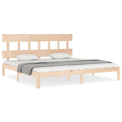 Bedframe zonder matras massief grenenhout 200x200 cm