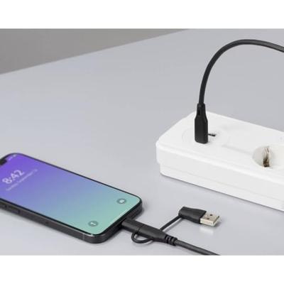 Renkforce RF-6615910 USB-laadkabel USB 2.0 USB-C 3.00 m Zwart