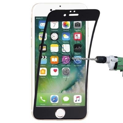 0.1mm 9H volledige scherm flexibele vezel getemperd glas Film voor iPhone 8 Plus & 7 Plus(Black)