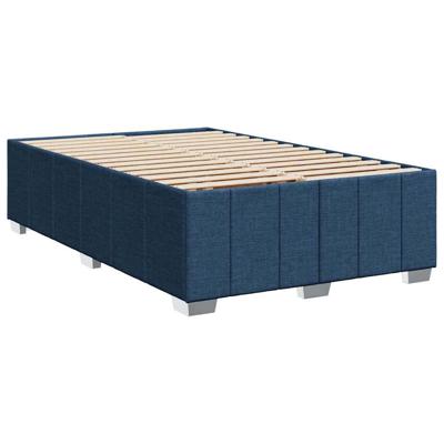 Boxspring met matras stof blauw 120x200 cm - thumbnail