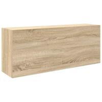 Badkamerwandkast 100x25x40 cm bewerkt hout sonoma eikenkleurig - thumbnail
