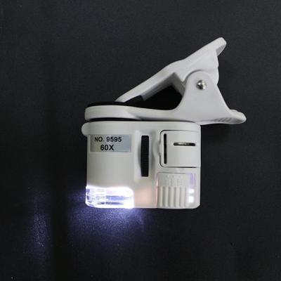 9595W1 60 keer Vergrootglas mobiele telefoon HD Microscoop met LED-licht