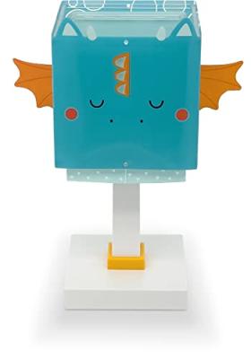 Dalber Design tafellampLittle Dragon blauw met wit - 64381