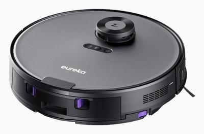 eureka NERE10S Dweil- en zuigrobot Zwart