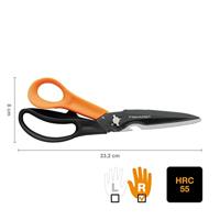 Fiskars 1000809 Universele schaar Rechtshandig 230 mm Oranje, Zwart - thumbnail