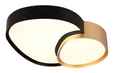 Trio Organische plafonniereRise 43,5cm zwart met goud - 647510280