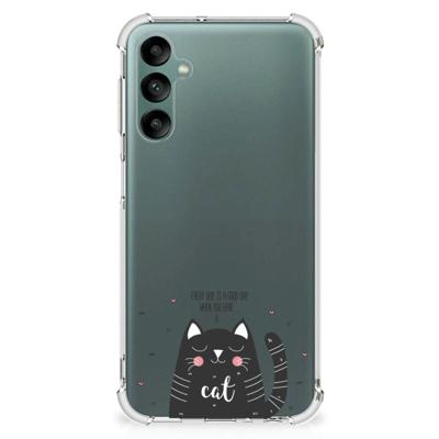 Samsung Galaxy A24 Stevig | Bumper Hoesje | Cat Good Day Samsung Galaxy A24 Stevig | Bumper Hoesje | Cat Good Day