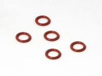 Silicone o ring ss-045 4.5 x 6.6mm (red)(5pcs) - thumbnail