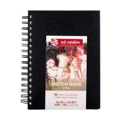 Talens art creation schetsboek spiraal 14x21cm 110 g 80v
