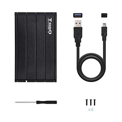 Externe Doos TooQ TQE-2530B 2.5" SATA USB 3.0 Zwart Externe Doos TooQ TQE-2530B 2.5" SATA USB 3.0 Zwart