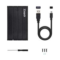 Externe Doos TooQ TQE-2530B 2.5" SATA USB 3.0 Zwart - thumbnail