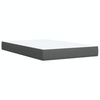 Boxspring met matras stof donkergrijs 90x190 cm - thumbnail