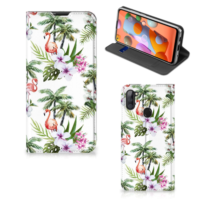 Samsung Galaxy M11 | A11 | Hoesje maken | Flamingo Palms