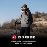 Cobra Electronics AM245 walkietalkie van licht gewicht met een bereik van maximaal 5 km, 8 kanalen en energiebesparende functie (verpakking van 2) - zwart - thumbnail