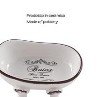 Zeephouder Sapho Amelie Vrijstaand 13.5x8x5.8 cm Keramiek Wit Sapho - thumbnail