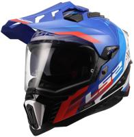 LS2 endurohelm "mx701 explorer hexa" helmet mx701 explorer hexa white/blue/red xl - thumbnail