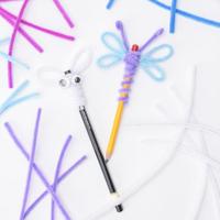 Vaessen Creative • chenilledraden 6mm 25st. 30cm lichtblauw - thumbnail