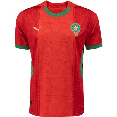 Marokko Shirt Thuis Senior 2025/2026 - Maat M - Kleur: RoodGroen | Soccerfanshop