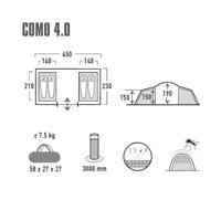 High Peak Como 4.0 tent - thumbnail