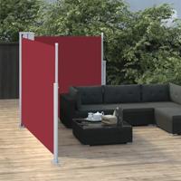 VidaXL Windscherm uittrekbaar 100x600 cm rood - thumbnail