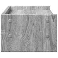 Monitorstandaard 42x24x16 cm bewerkt hout grijs sonoma eiken - thumbnail