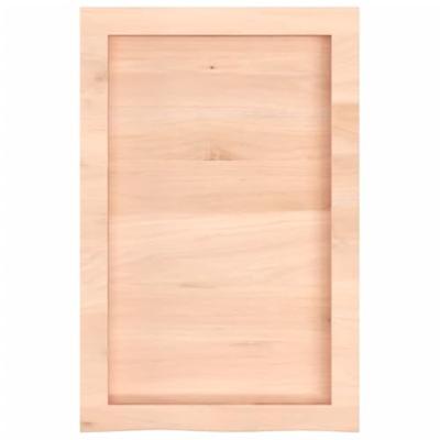 VidaXL Wastafelblad 40x60x(2-4) cm onbehandeld massief hout