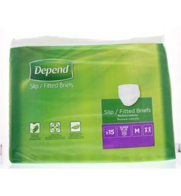 Depend Slip super plus maat M 15 Stuks Depend Slip super plus maat M 15 Stuks