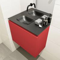 MONDIAZ OLAN 60cm toiletmeubel fire. LEX wastafel urban links geen kraangat - thumbnail