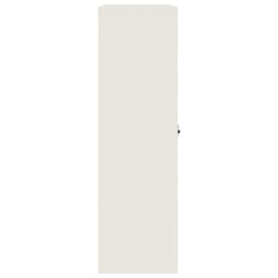 Archiefkast 90x40x140 cm staal wit