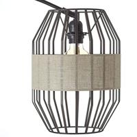 Brilliant Slope 93149/76 Staande lamp E27 Zwart, Natuur - thumbnail
