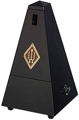 Wittner 816 810-serie metronoom met bel, hout zwart hoogglans