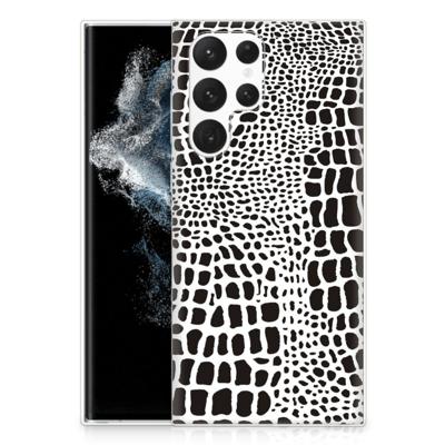 Samsung Galaxy S22 Ultra | TPU Hoesje | Slangenprint Samsung Galaxy S22 Ultra | TPU Hoesje | Slangenprint