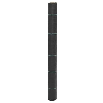 VidaXL Worteldoek 1x50 m polypropeen zwart VidaXL Worteldoek 1x50 m polypropeen zwart