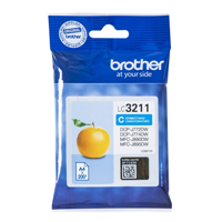 Brother inktcartridge, 200 pagina's, OEM LC-3211C, cyaan - thumbnail