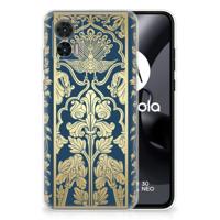 Motorola Edge 30 Neo | TPU Case | Beige Flowers - thumbnail