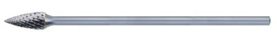 PFERD TOOLS 21222657 Freesstift Spitsboog Lengte 75 mm Afmeting, Ø 3 mm Werklengte 13 mm Schachtdiameter 3 mm PFERD TOOLS 21222657 Freesstift Spitsboog Lengte 75 mm Afmeting, Ø 3 mm Werklengte 13 mm Schachtdiameter 3 mm