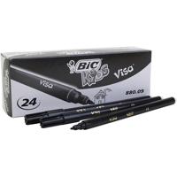 BIC visa fijne marker, lijndikte 0,7 mm, zwart, 24 stuk/ 1 doos - thumbnail