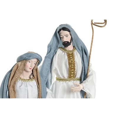 Kerststal set Home ESPRIT Blauw Wit 27 x 24 x 40 cm