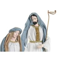 Kerststal set Home ESPRIT Blauw Wit 27 x 24 x 40 cm - thumbnail