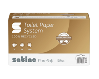 Toiletpapier Satino JT3 PureSoft systeemrol 2-laags 100m naturel 307140 - thumbnail