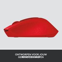 Logitech M330 Silent Plus Muis Radiografisch Optisch Rood 3 Toetsen 1000 dpi - thumbnail