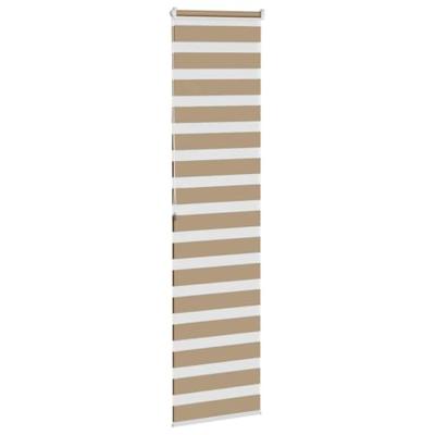 VidaXL Zebra blind 55x200 cm stofbreedte 50,9 cm polyester zandbruin