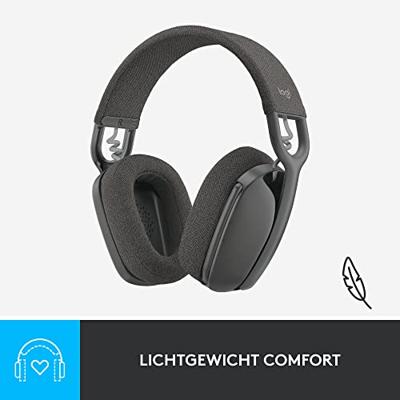 Logitech ZONE VIBE 100 Over Ear headset Bluetooth Stereo Grafiet Ruisonderdrukking (microfoon), Noise Cancelling Volumeregeling, Microfoon uitschakelbaar (mute)