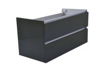 Vision onderkast met 2 laden 100 x 46 cm hoogglans grijs - thumbnail