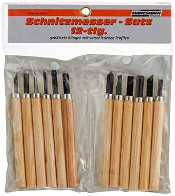 Brüder Mannesmann Houtsnijmessenset 12 dlg (Hobby) - 690