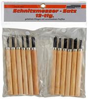 Brüder Mannesmann Houtsnijmessenset 12 dlg (Hobby) - 690 - thumbnail