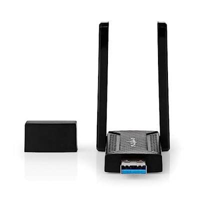 Nedis Netwerk-Dongel | Wi-Fi | AC1200 | 2.4/5 GHz (Dual Band) | USB3.0 | Wi-Fi-snelheid totaal: 1200 Mbps | Windows 10 / Windows 11 / Windows 8 - Nedis Netwerk-Dongel | Wi-Fi | AC1200 | 2.4/5 GHz (Dual Band) | USB3.0 | Wi-Fi-snelheid totaal: 1200 Mbps | Windows 10 / Windows 11 / Windows 8 -
